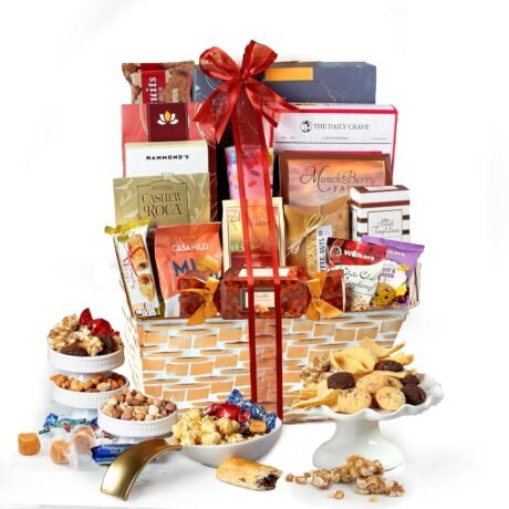 Tastydaily Basketeers Gourmet Gift Basket Snack Gifts for Women, Men, Families, College – Delivery for Holiday, Appreciation, Thank You, Congratulations, Corporate, Get Well Soon Care Package